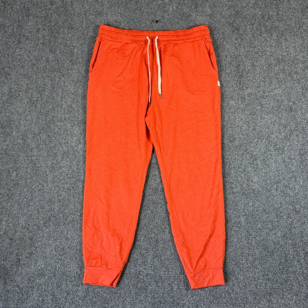 Vuori Performance Joggers Orange Dreamknit Pants VW303 Gym Yoga Medium Womens